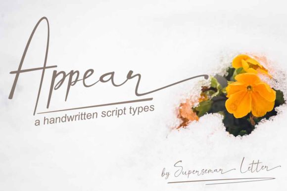 Appear: The Handwritten Font That Balances Class and Modernity
