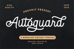 Autoguard: A Handwritten Font That Feels Like a Favorite Vintage Find