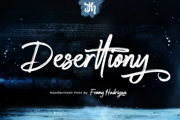 Deserttiony: The Flowing Brush Script for Elegant Branding