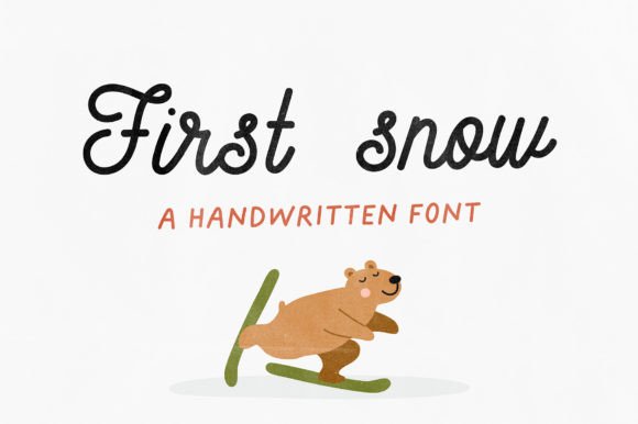 First Snow: The Handwritten Font That Feels Like a Friendly Wave