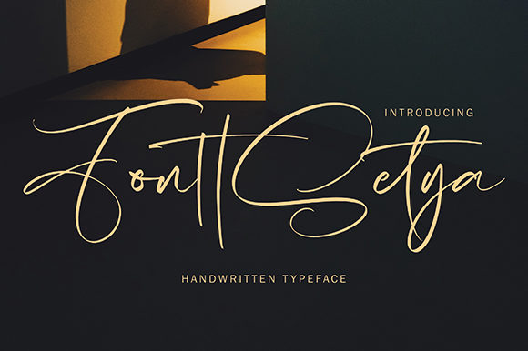 FonttSetya: The Flowing Handwritten Font for Modern Design