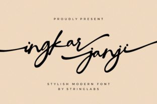 Ingkar Janji: The Handwritten Font for Elegant, Timeless Design