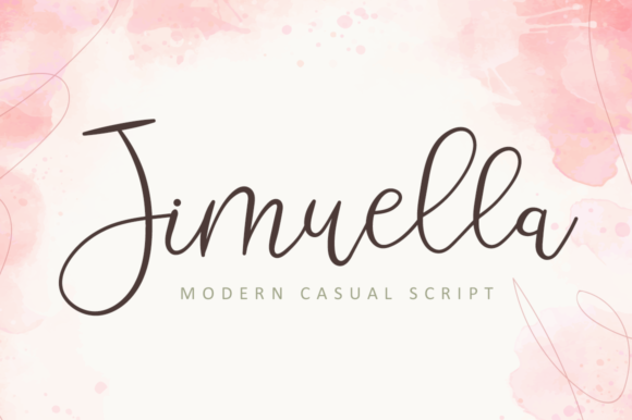 Jimuella: The Flowing Handwritten Font for Elegant Projects