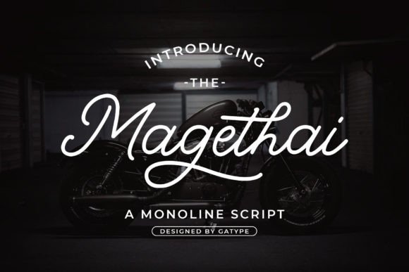 Magethai: The Elegant Mono-Line Font for Modern Branding