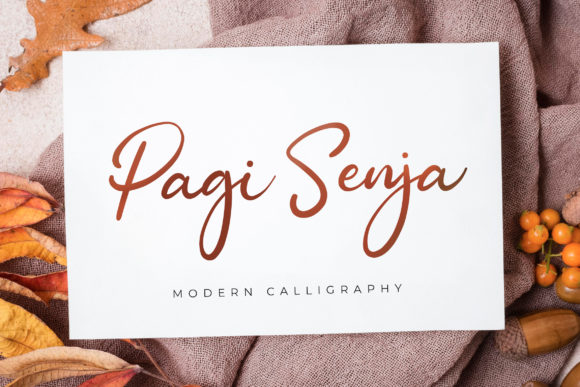 Pagi Senja: An Elegant Handwritten Font for Modern Designs