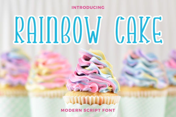 Rainbow Cake: A Handwritten Font That Adds Personality