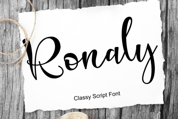 Ronaly: The Fresh Handwritten Font for Authentic Design