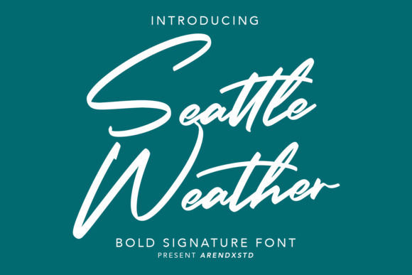 Seattle Weather: A Fresh Take on Calligraphic Handwriting